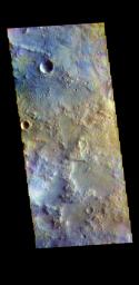 This image from NASA's Mars Odyssey shows part of Terra Sabaea.