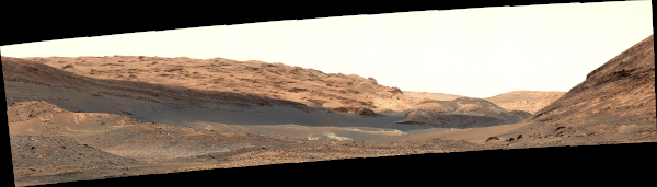 NASA's Curiosity Mars rover captured this view of a geological region called the Yardang Unit using its Mast Camera, or Mastcam, on Nov. 2, 2024.