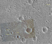 Click here for annotated version of PIA01881 Viking Lander 1 (Thomas A. Mutch  Memorial Station) Imaged from Orbit