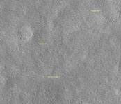 Click here for annotated version of PIA01882 Viking Lander 1 (Thomas A. Mutch  Memorial Station) Imaged from Orbit