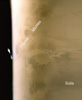 Annotated image of Tharsis Limb Cloud