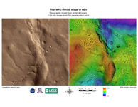Click here for larger image of PIA08053 Annotated Topographic Map