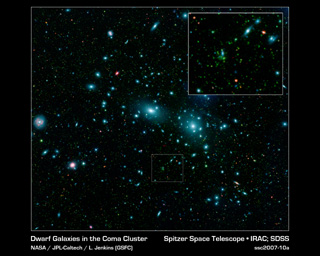 Click here for poster version of PIA09562 Dwarfs in Coma Cluster
