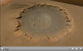  Click here for movie of PIA09687 Rolling into Victoria Crater (Simulation)