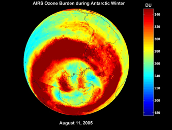 Click here for movie of PIA09938 AIRS Ozone Burden During Antarctic Winter