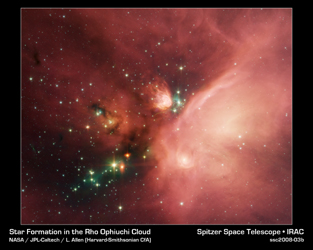 Click here for poster version of PIA10182 Young Stars in Their Baby Blanket of Dust