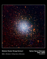Click here for poster version of PIA10372 Omega Centauri Looks Radiant in Infrared