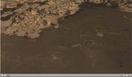 Click here for animated version of PIA11444 Flyover Animation of Becquerel Crater on Mars