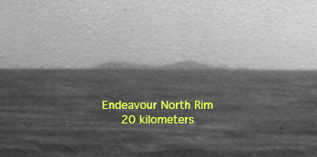 Annotated image North Rim of Endeavour Crater