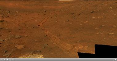 Click on the image for 'Calypso' Panorama of Spirit's View from 'Troy' (QTVR)