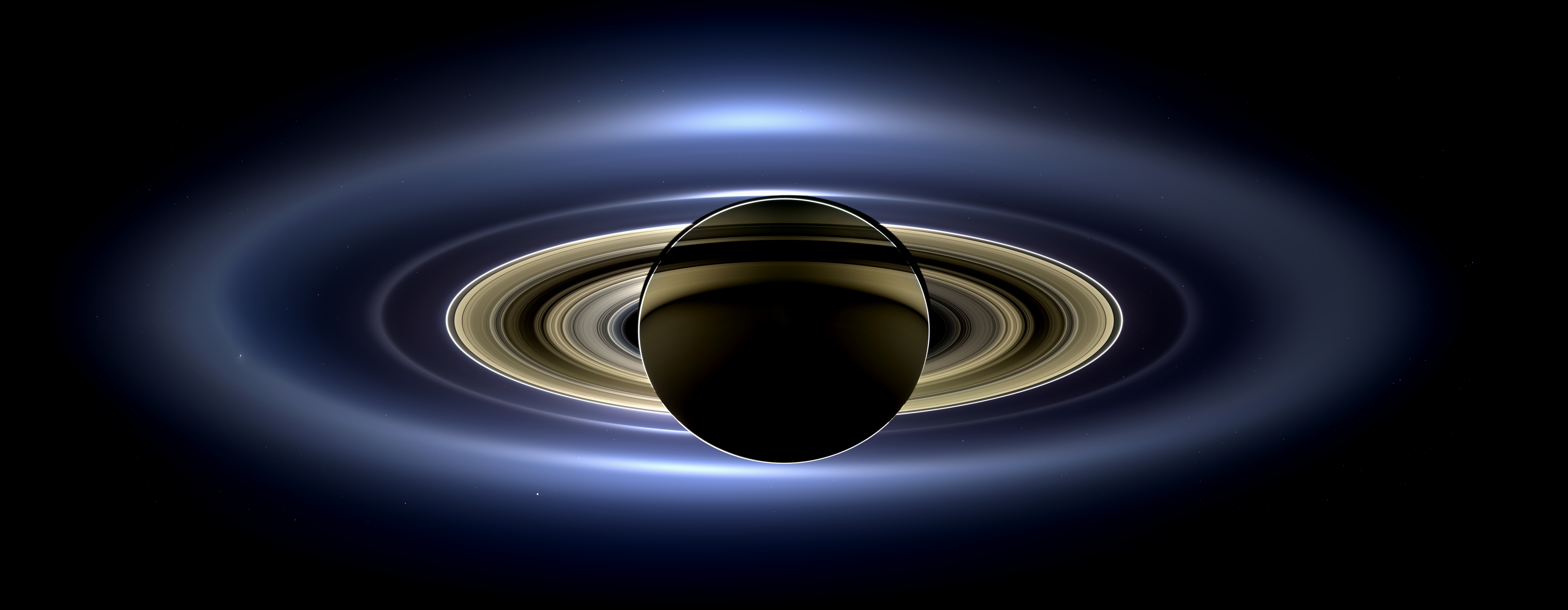 ESA - Cassini's Pale Blue Dot