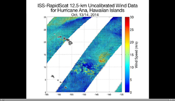  Click here for animation of PIA18834 Hurricane Ana Viewed by NASA's ISS-RapidScat