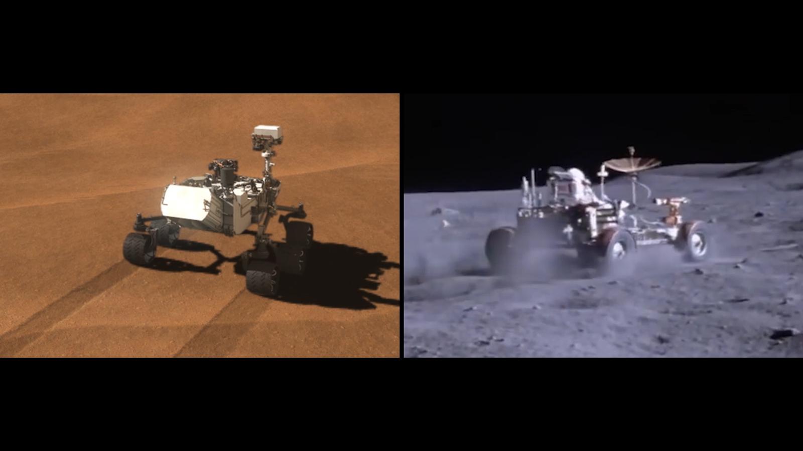 space buggy on the moon