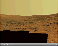 Click on the image for Spirit's 'Paige' Panorama of the Interior of 'Home Plate' (QTVR)