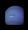 This image of clouds in Neptune's atmosphere is the first that tests the accuracy of the weather forecast that was made eight days earlier to select targets for NASA's Voyager narrow angle camera.