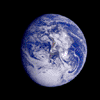 This color image of the Earth was obtained by Galileo at about 6:10 a.m. Pacific Standard Time on Dec. 11, 1990, when the spacecraft was about 1.3 million miles from the planet during the first of two Earth flybys on its way to Jupiter.