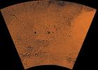 Mars digital-image mosaic merged with color of the MC-27 quadrangle, Noachis region of Mars. This image is from NASA's Viking Orbiter 1.