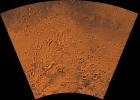 Mars digital-image mosaic merged with color of the MC-29 quadrangle, Eridania region of Mars. This image is from NASA's Viking Orbiter 1.