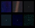 These six narrow-angle color images were made from the first ever 'portrait' of the solar system taken by NASA's Voyager 1, which was more than 4 billion miles from Earth and about 32 degrees above the ecliptic.