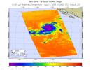 Infrared image of Hurricane Hector in the eastern Pacific were created with data from the Atmospheric Infrared Sounder (AIRS) on NASA's Aqua satellite on August 17, 2006.