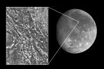 Ancient impact craters shown in this image of Jupiter's moon Ganymede taken by NASA's Galileo spacecraft testify to the great age of the terrain, dating back several billion years.