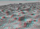 This area of terrain near the Sagan Memorial Station was taken by NASA's Mars Pathfinder. The curved rock dubbed 'Couch.' 3D glasses are necessary to identify surface detail.


