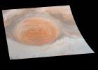Roughly true color image of the Great Red Spot of Jupiter as taken by NASA's Galileo spacecraft on June 26, 1996.