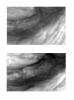 These two images of Jupiter's atmosphere were taken with the violet filter of the Solid State Imaging (CCD) system aboard NASA's Galileo spacecraft. Mesoscale waves can be seen in the center of the upper image. The images were obtained on June 26, 1996.