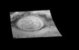 This mosaic of the Great Red Spot on Jupiter from NASA's Galileo orbiter was taken over an 80 second interval beginning at universal time 14 hours, 30 minutes, 23 seconds, on June 26, 1996.