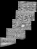 Mosaic of Jupiter's southern hemisphere between -10 and -80 degrees (south) latitude. These images were taken on May 7, 1997, at a range of 1.5 million kilometers by the Solid State Imaging system on NASA's Galileo spacecraft.