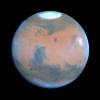 This NASA Hubble Space Telescope view of the planet Mars was, at the time it was taken, the clearest picture ever taken from Earth, surpassed only by close-up shots sent back by visiting space probes. The picture was taken on February 25, 1995.