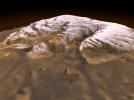 This 3-dimensional image of Mars' north pole was acquired by NASA's Mars Global Surveyor.