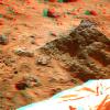 'Mini Matterhorn' is a 3/4 meter rock immediately east-southeast of NASA's Mars Pathfinder lander. 3D glasses are necessary to identify surface detail.