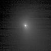 This image shows comet Tempel 1 as seen through the clear filter of the medium resolution imager camera on NASA's Deep Impact. It was taken on June 27, 2005.