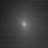 This image shows comet Tempel 1 as seen through the clear filter of the medium resolution imager camera on NASA's Deep Impact. It was taken on June 29, 2005.