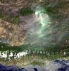 On August 7, 2007, the Zaca fire continued to burn in the Los Padres National Forest near Santa Barbara, California. This image is from NASA's Terra spacecraft.