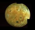 Perhaps the most spectacular of all the Voyager photos of Io is this mosaic obtained by NASA's Voyager 1 on March 5 at a range of 400,000 kilometers.