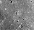This image, from NASA's Mariner 10 spacecraft which launched in 1974, is located about 500 km east of the Caloris basin and shows hummocky plains interpreted as Caloris ejecta in the upper half of the picture and smooth plains in the lower half. 