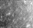 This image, from NASA's Mariner 10 spacecraft which launched in 1974, was taken during the spacecraft's first encounter with Mercury.