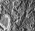 This image, from NASA's Mariner 10 spacecraft which launched in 1974, is a high-resolution picture of a 65-kilometer diameter crater and the scarp transecting its floor.