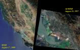 This image acquired on August 17, 2000 during Terra orbit 3545 shows Northern California and San Francisco Bay. 

