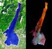 Lake Garda was formed by glaciers during the last Ice Age, and is Italy's largest lake. This image was acquired by NASA's Terra satellite on July 29, 2000.