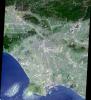 This image of Los Angeles, Calif. was acquired on July 23, 2001 by NASA's Terra satellite.