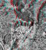 This anaglyph shows NASA's Jet Propulsion Laboratory (JPL) in Pasadena, California as seen by the instrument onboard NASA's Shuttle Radar Topography Mission. 3D glasses are necessary to view this image.