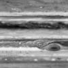 This image is one of seven from the narrow-angle camera on NASA's Cassini spacecraft assembled as a brief movie of cloud movements on Jupiter. The smallest features visible are about 500 kilometers (about 300 miles) across.