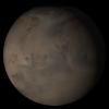 NASA's Mars Global Surveyor shows the Acidalia/Mare Erythraeum face of Mars in mid-October 2005.