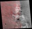 This stereo image mosaic from NASA's Mars Global Surveyor is of 'Columbia Hills.' 3D glasses are necessary to view this image.