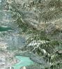 The 2002 Winter Olympics are hosted by Salt Lake City, Utah at several venues within the city, in nearby cities, and within the adjacent Wasatch Mountains as seen by from NASA's Shuttle Radar Topography Mission.