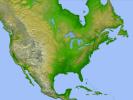 This image of North America was generated with data from NASA's Shuttle Radar Topography Mission. 
