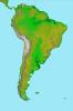 This image of South America was generated with data from NASA's Shuttle Radar Topography Mission. 